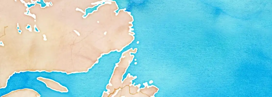 Map of L'Anse Aux Meadows port area
