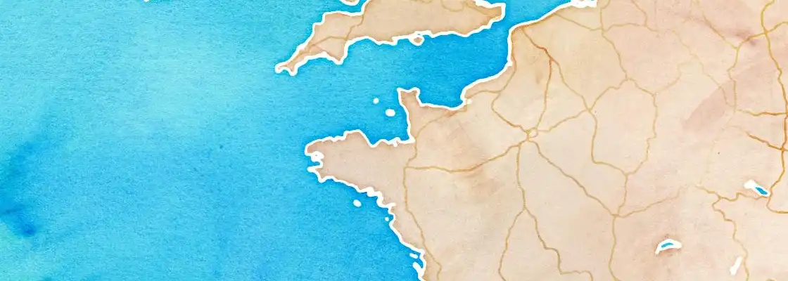 Map of St. Malo port area