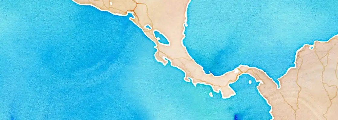 Map of Puntarenas port area