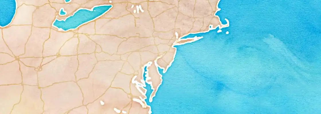 Map of Philadelphia port area