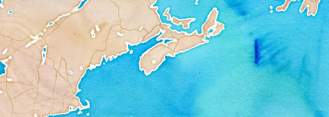 Map of Lunenburg port area