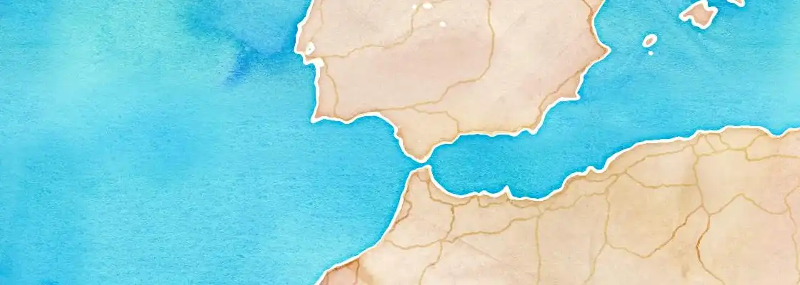 Map of Cadiz port area