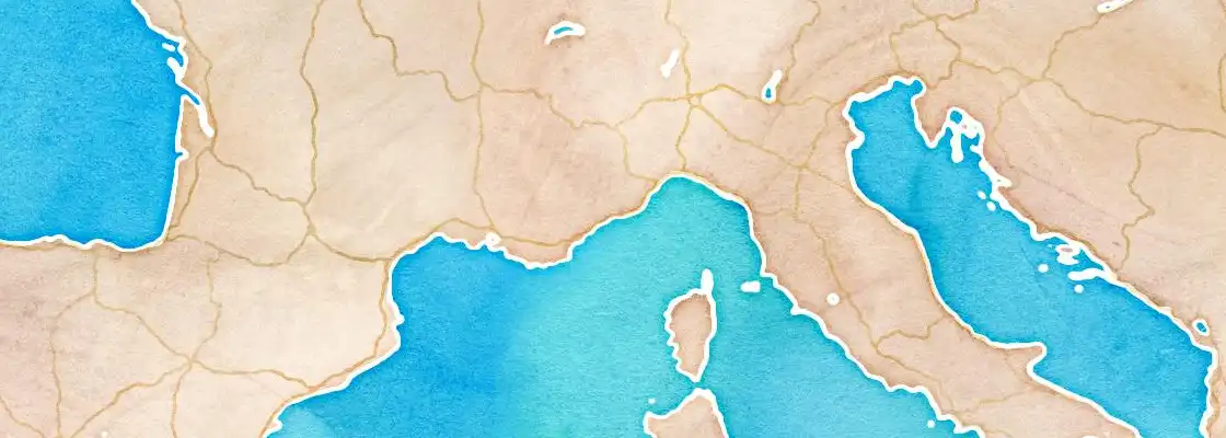Map of Menton port area