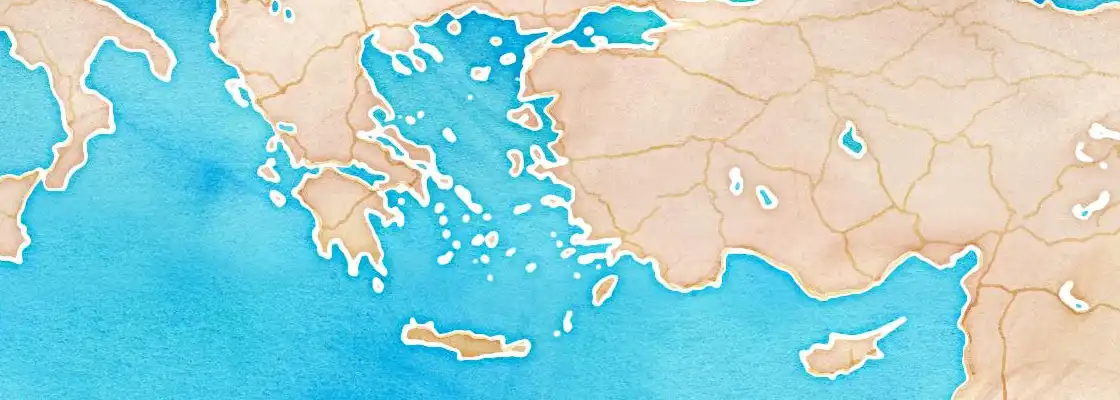 Map of Samos port area
