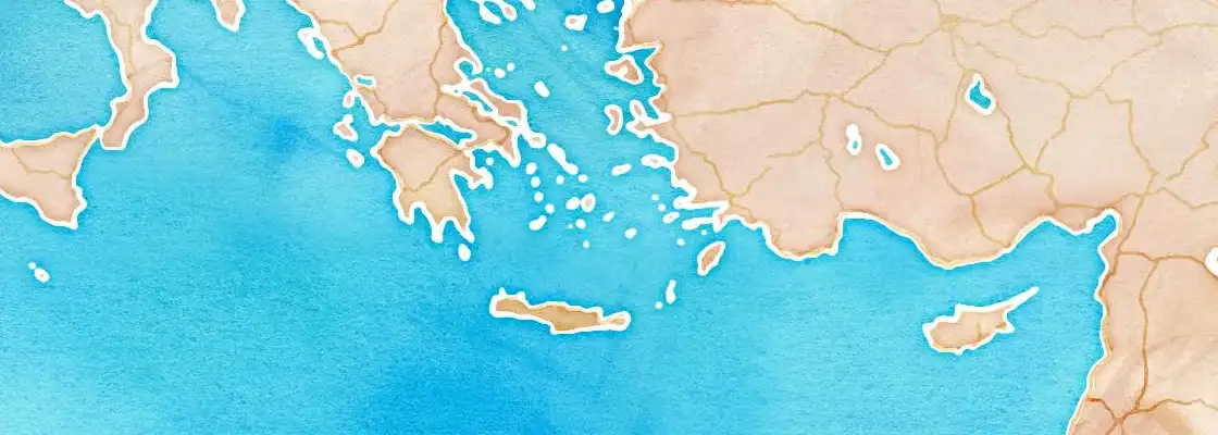 Map of Amorgos port area