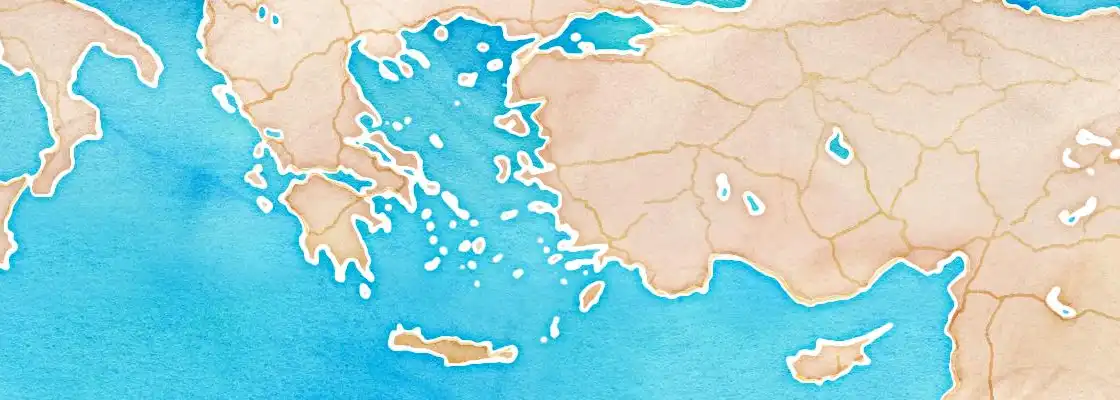 Map of Ephesus port area