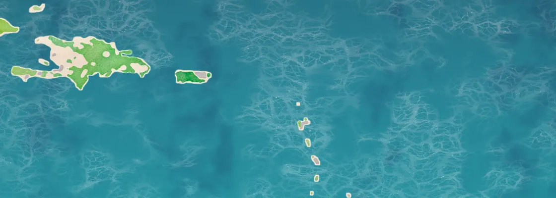 Map of Carambola Beach port area