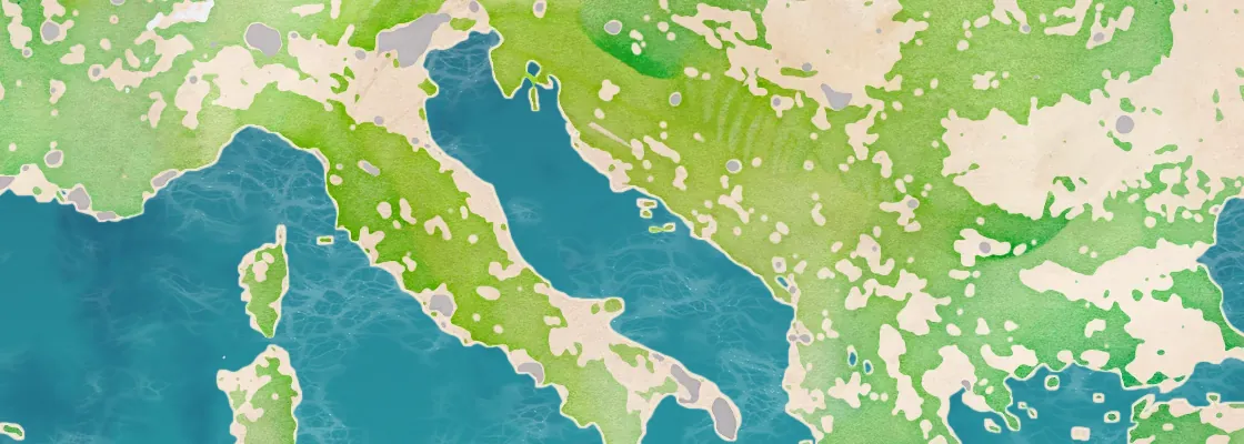 Map of Vis Island port area
