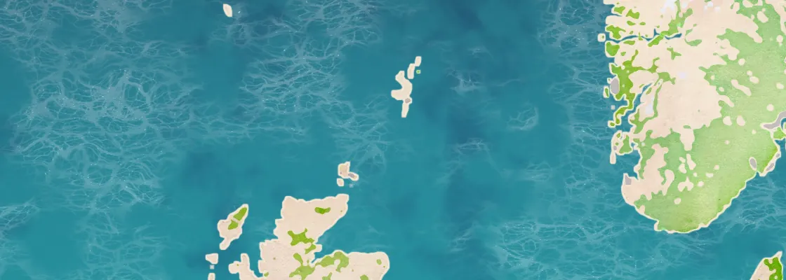 Map of Fair Isle port area