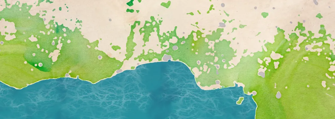Map of Lagos port area