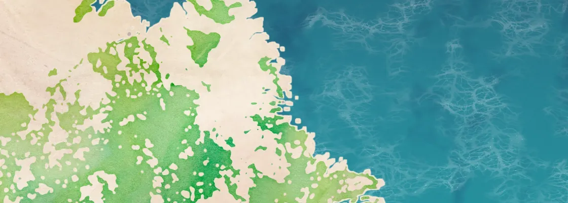 Map of Nain port area