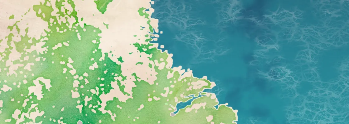 Map of Hopedale port area
