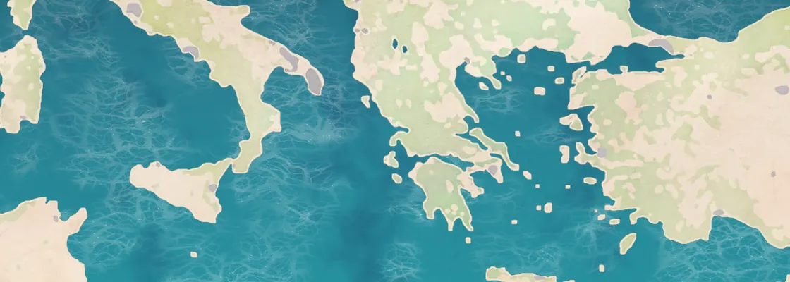 Map of Nydri port area