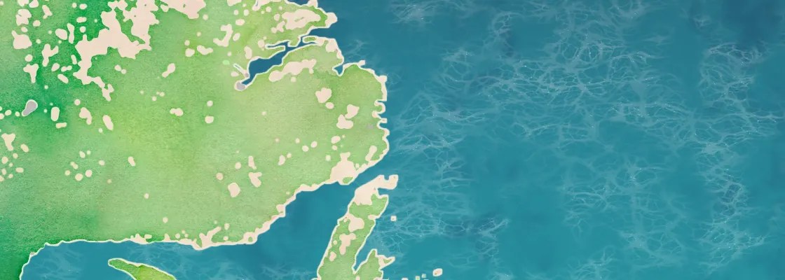 Map of Battle Harbour port area