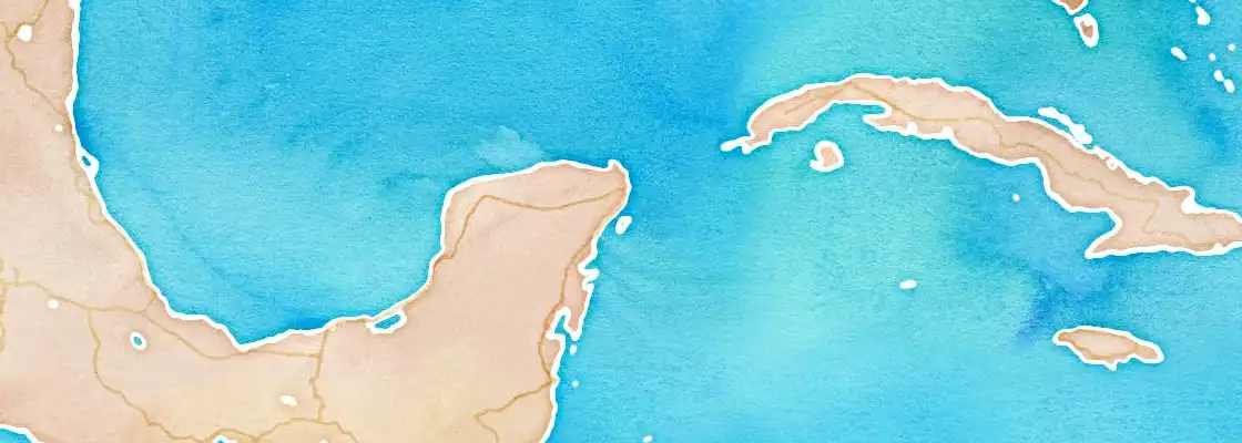 Map of Cozumel port area