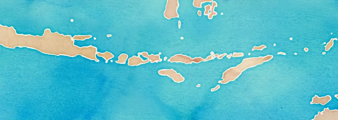 Map of Rinca port area