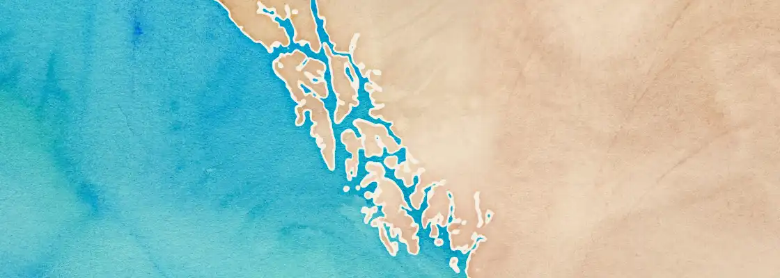 Map of Petersburg port area