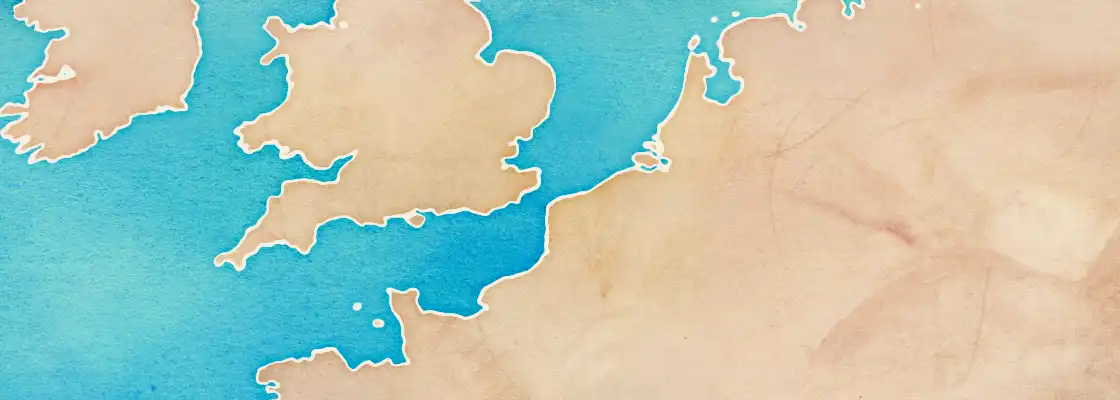 Map of Calais port area
