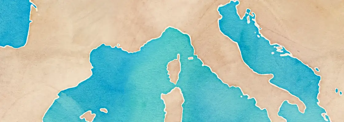 Map of Ile Rousse port area