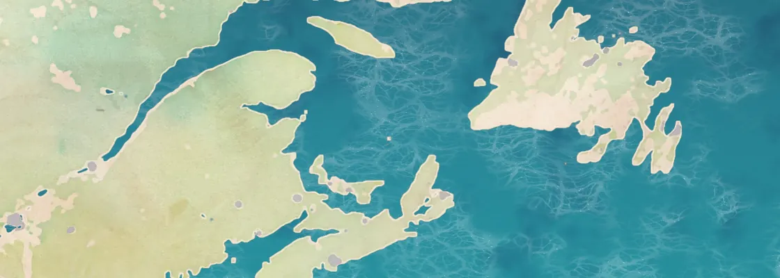 Map of Magdalen Islands port area