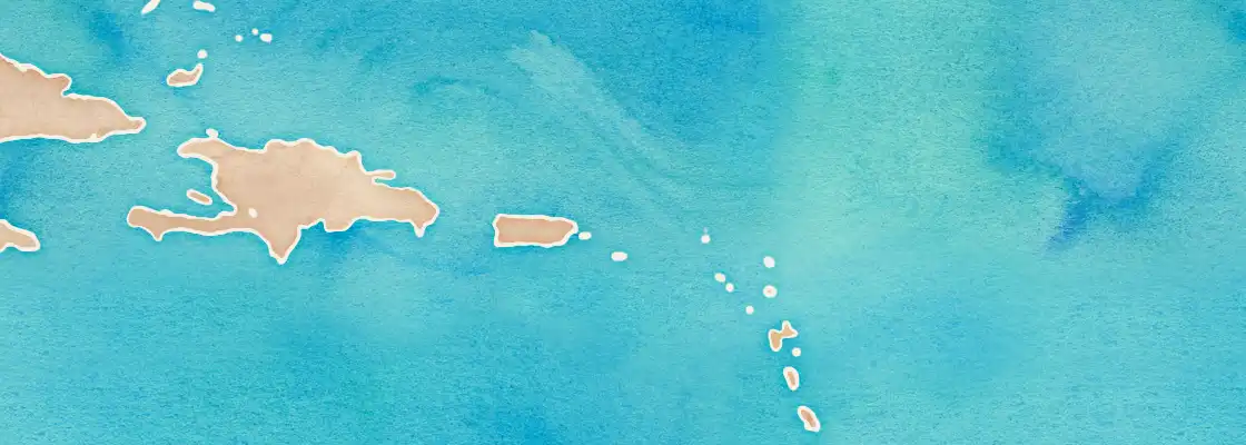 Map of Soper's Hole port area