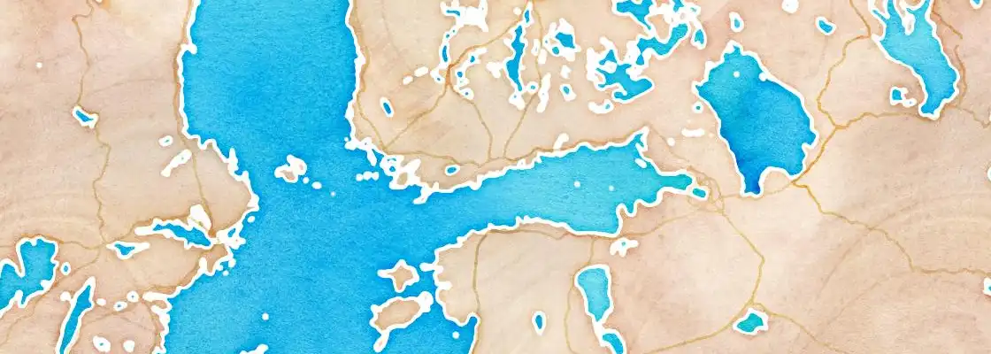 Map of Helsinki port area