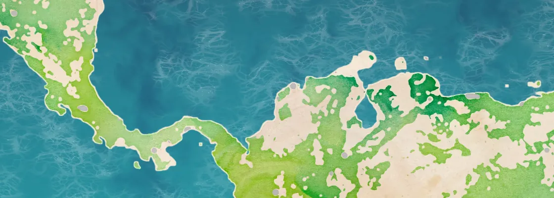 Map of Cartagena, Colombia port area
