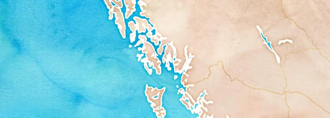 Map of Ketchikan port area