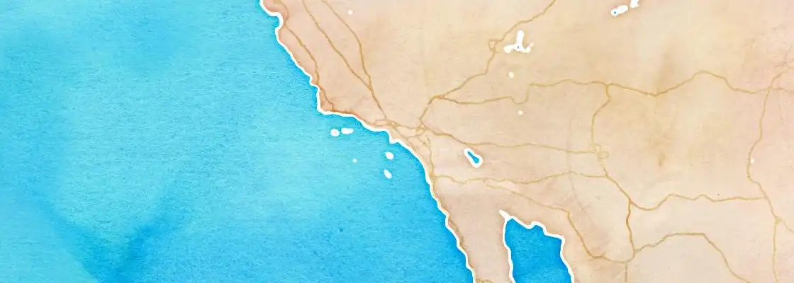 Map of Los Angeles port area