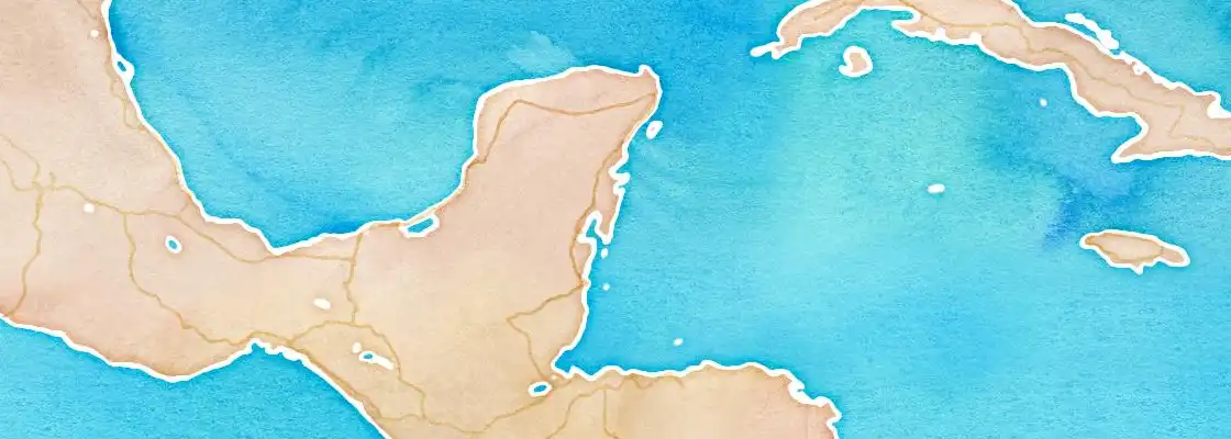 Map of Costa Maya port area