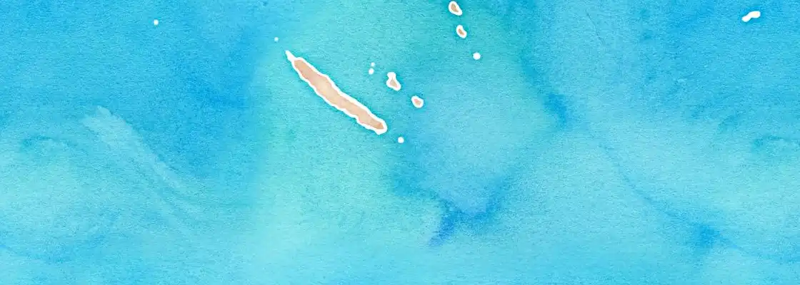 Map of Ile des Pins port area
