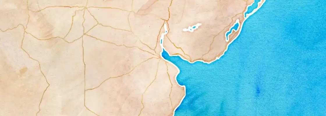Map of Buenos Aires port area