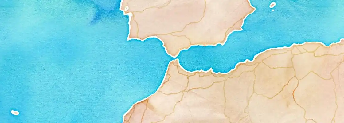 Map of Tangier port area