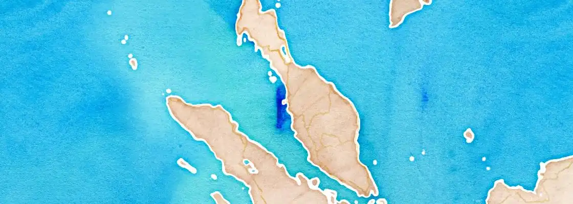 Map of Penang port area