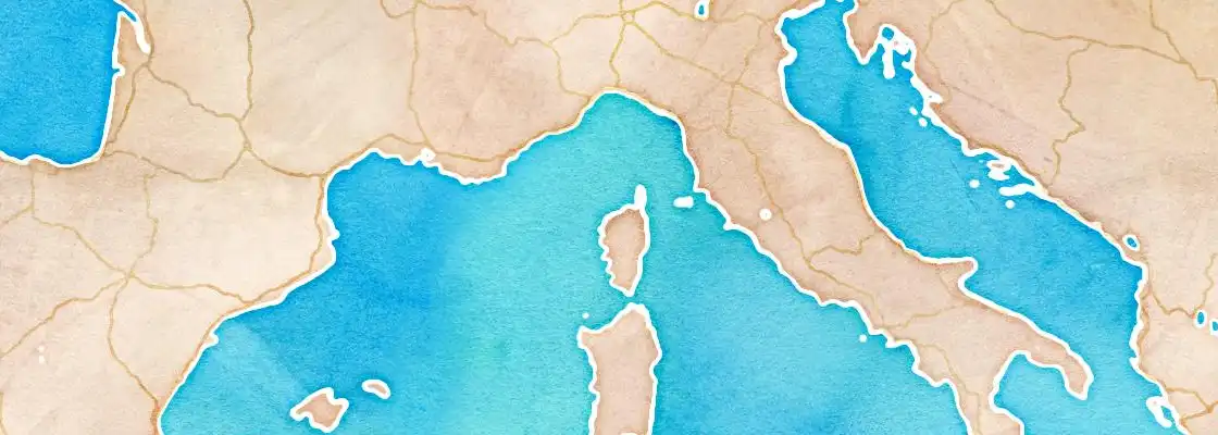 Map of Corsica port area