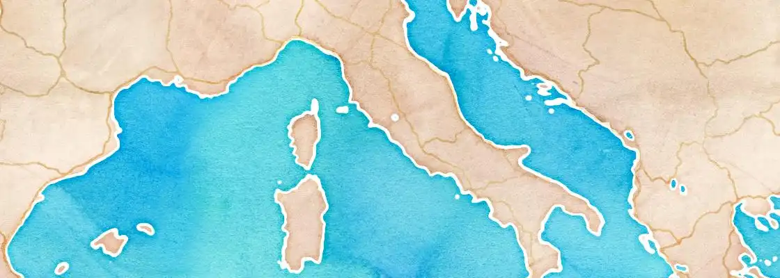 Map of Rome port area