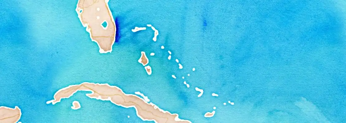 Map of Half Moon Cay port area