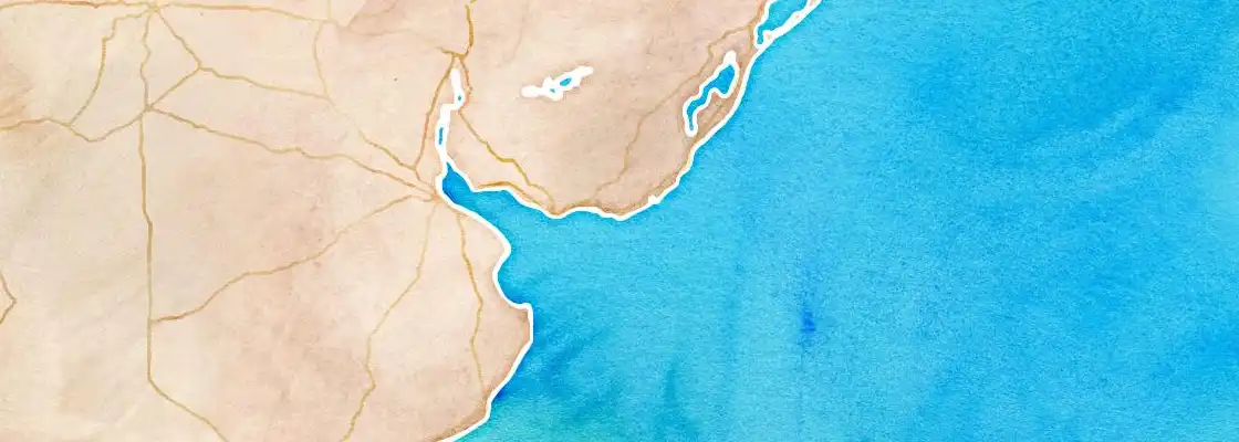 Map of Punta del Este port area