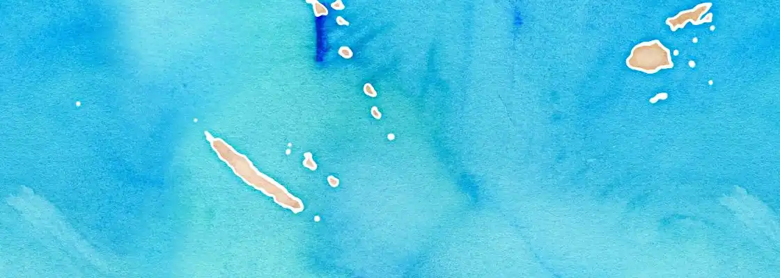 Map of Mystery Island port area