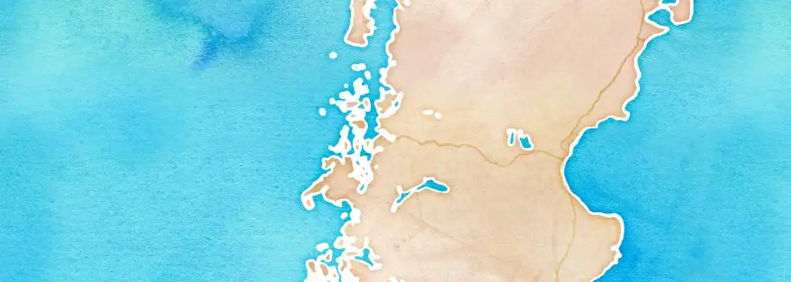 Map of Puerto Chacabuco port area