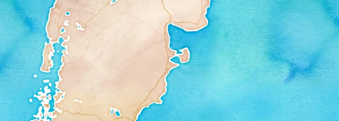 Map of Puerto Madryn port area