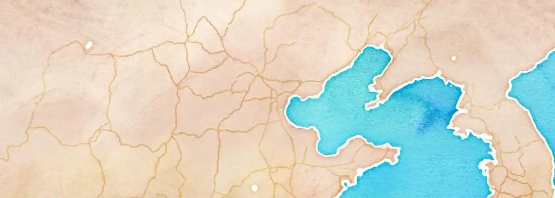 Map of Beijing port area