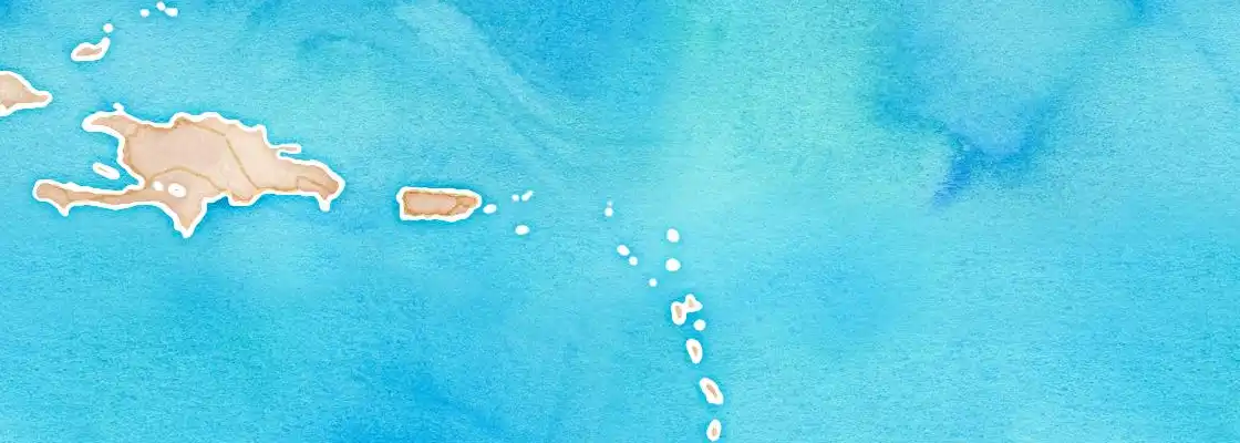 Map of St. Barts port area