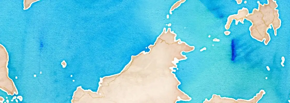Map of Muara port area