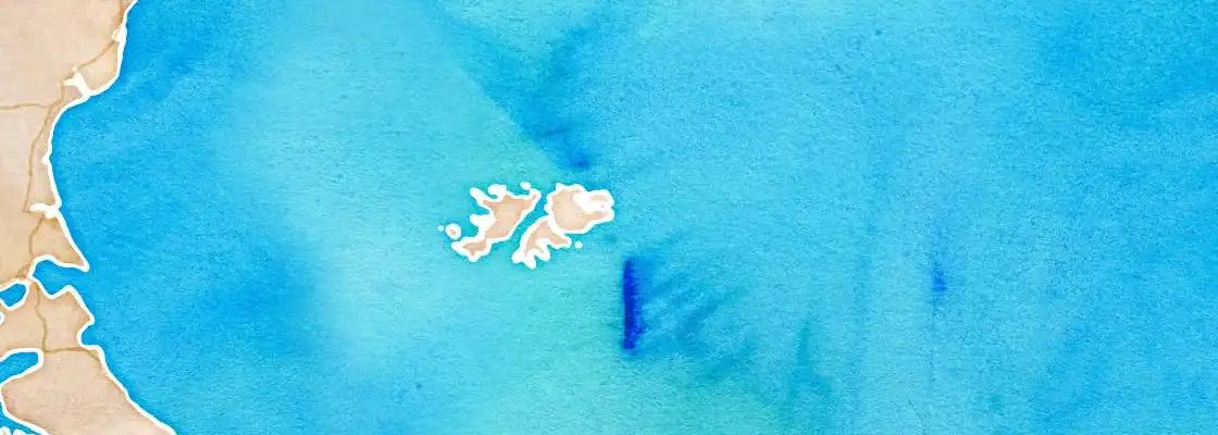 Map of Port Stanley port area