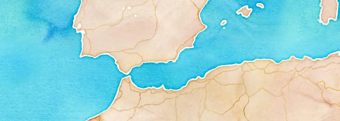 Map of Almeria port area