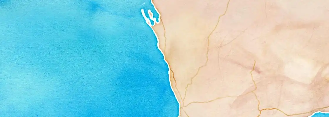 Map of Geraldton port area