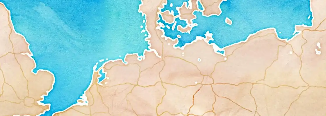 Map of Hamburg port area