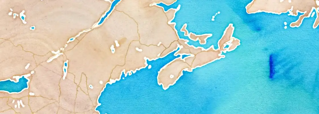 Map of St. John port area