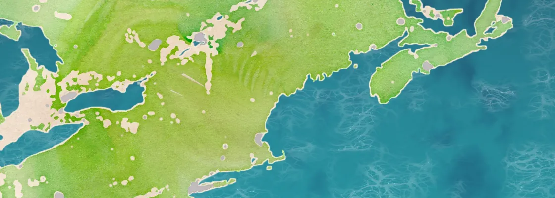 Map of Portland, Maine port area